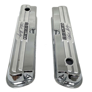 Ford 289, 302, 351 Windsor CS Shelby Signature Polished Valve Covers - Custom Billet Top