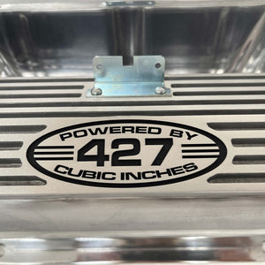 Ford FE 427 Tall Valve Covers (POWERED BY 427 C I) Style 1 - Polished