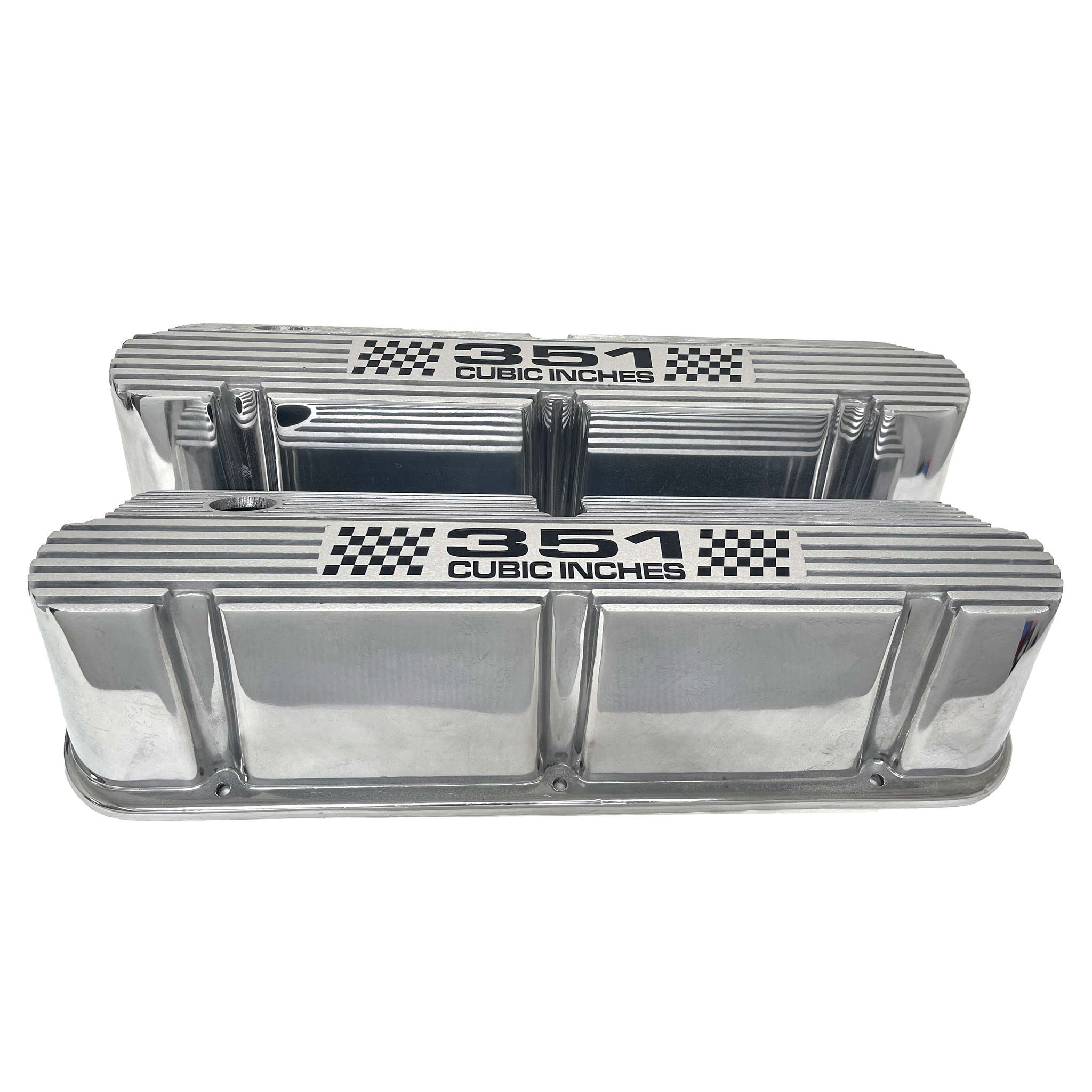 351 Ford Small Block 351 Pentroof Tall Valve Covers - Polished – Ansen USA