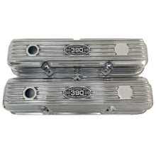 Load image into Gallery viewer, Ford FE 390 Valve Covers Short (POWERED BY 390) Style 2 - Polished