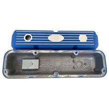 Load image into Gallery viewer, Ford FE Custom Valve Covers Short Finned - Blue