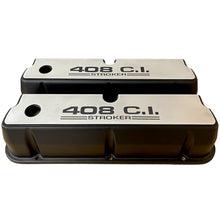 Load image into Gallery viewer, Ford Small Block 408 C.I. Stroker Tall Valve Covers - Billet Top - Black