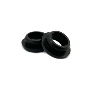 Small Block Chevy 350 Flag Logo Finned Valve Covers - Black