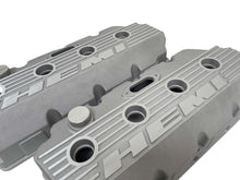 Load image into Gallery viewer, Mopar 426 Hemi Logo Valve Covers Finned - Bead Blasted