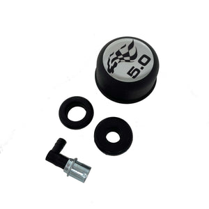 Ford Mustang 5.0 Pony Breather, PCV Valve and Grommets - Black
