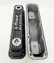 Load image into Gallery viewer, Mopar Magnum Diecast Logo Valve Covers - New Old Stock - Black