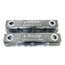 Load image into Gallery viewer, Mopar Magnum Diecast Logo Valve Covers - New Old Stock - Polished