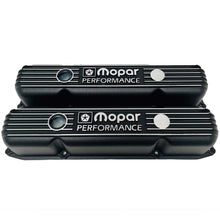 Load image into Gallery viewer, Mopar 383, 400, 440 Diecast Logo Valve Covers - New Old Stock - Black