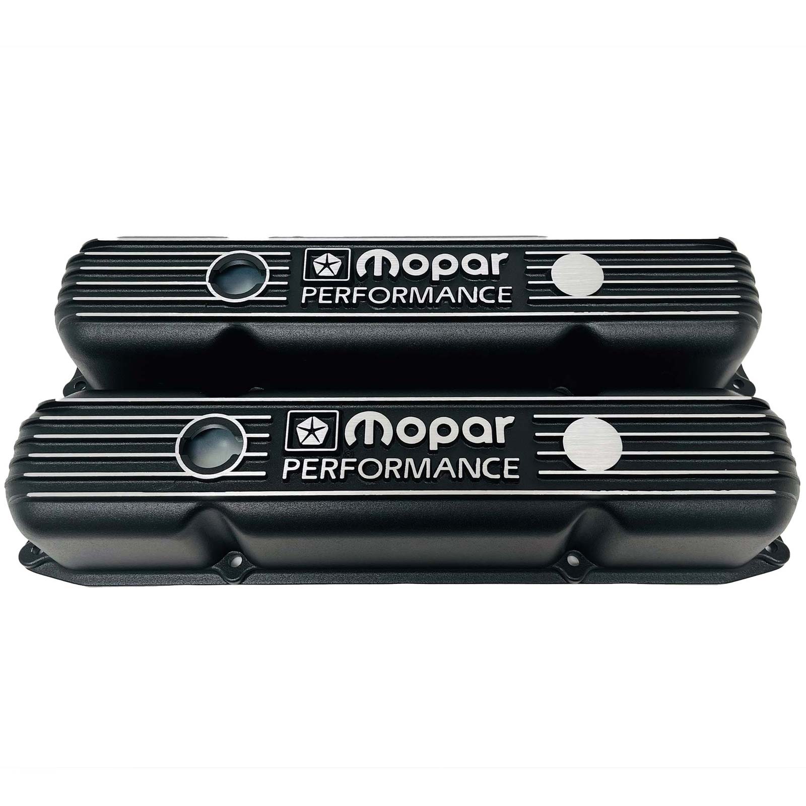 Mopar 383, 400, 440 Diecast Logo Valve Covers - New Old Stock