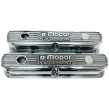 Load image into Gallery viewer, Mopar 318, 340, 360 Diecast Logo Valve Covers - New Old Stock - Polished