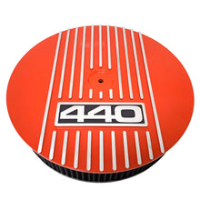 Load image into Gallery viewer, 14&quot; Round Custom 440 Air Cleaner Lid Kit - Orange