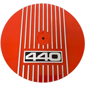 14" Round Custom 440 Air Cleaner Lid Kit - Orange