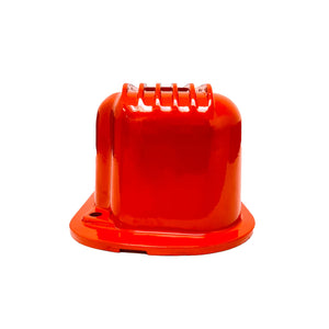 Mopar 318, 340, 360 Finned Valve Covers - Die-Cast - Custom - Orange