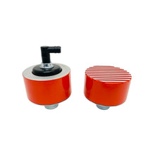 Load image into Gallery viewer, Diecast Aluminum Narrow Fin Valve Cover Breather &amp; PCV Valve - Orange