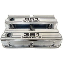 Load image into Gallery viewer, Ford Small Block 351 Windsor Tall Valve Covers - Wide Fin - Polished