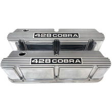 Load image into Gallery viewer, Ford Small Block Pentroof 428 Cobra Tall Valve Covers - Polished