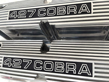 Load image into Gallery viewer, Small Block Pentroof 427 Cobra Tall Valve Covers - Style 2 - Polished