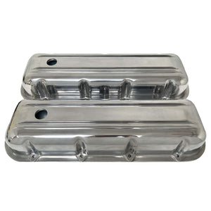 Chevy Big Block Classic Polished Valve Covers - Custom Engravable