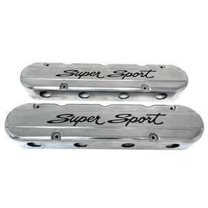 GM Polished LS Super Sport Valve Covers w/Coil Mounts & Cover