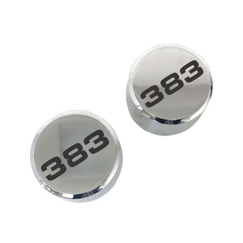 Chevy/Mopar 383 Billet Aluminum Valve Cover Breather Set - Polished