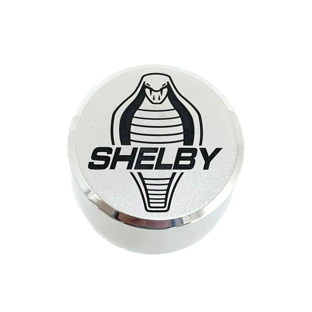 Ford Shelby Cobra (Shelby Text) Billet Aluminum Single Breather - Polished