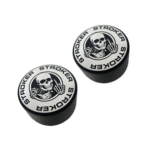 F-U Skeleton Die-Cast Aluminum Valve Cover Breathers - Black