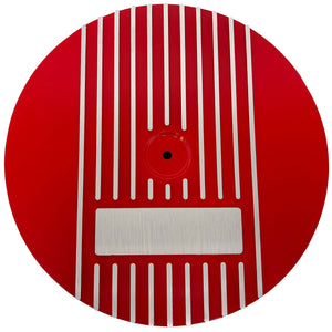 13" Round Custom Air Cleaner Lid Kit, Finned - Red