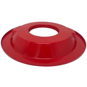 14" Round Raised Billet Top Air Cleaner Kit - Custom - Red