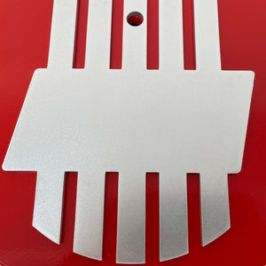 14" Round Raised Billet Top Air Cleaner Kit - Custom - Red