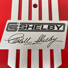 Load image into Gallery viewer, CS Shelby Signature 15&quot; Oval Air Cleaner Kit - Raised Billet Top - Style 1 - Red