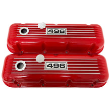Load image into Gallery viewer, Big Block Chevy 496 Logo Valve Covers - Red