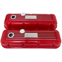Load image into Gallery viewer, Big Block Chevy Finned Valve Covers - Custom - Red