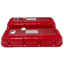 Load image into Gallery viewer, Big Block Chevy Finned Valve Covers - Custom - Red