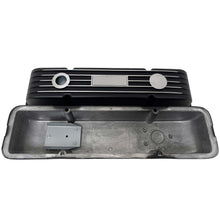 Load image into Gallery viewer, Chevy Small Block 383 Chevrolet Classic Finned Valve Covers - Black