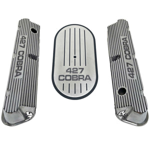 Ford Pentroof 427 Cobra Valve Covers & 15" Oval Air Cleaner Kit