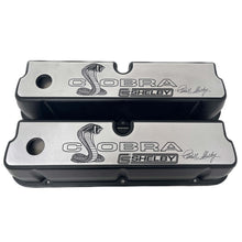 Load image into Gallery viewer, Ford 351 Windsor Shelby Cobra Valve Covers - Full Billet Top - Black