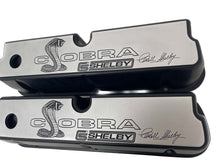 Load image into Gallery viewer, Ford 351 Windsor CS Shelby Signature Cobra Black Valve Covers - Custom Billet Top