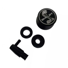 Load image into Gallery viewer, Shelby Snake Billet Aluminum Breather &amp; PCV Valve - Black