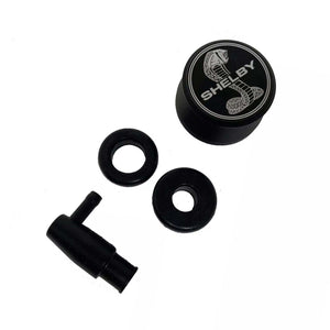 Shelby Snake Billet Aluminum Breather & PCV Valve - Black
