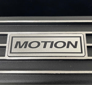Small Block Chevy MOTION Logo Valve Covers & 13" Air Cleaner - Black