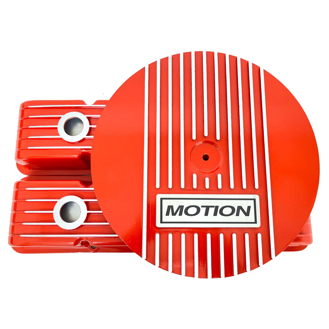 Small Block Chevy MOTION Logo Valve Covers & 13
