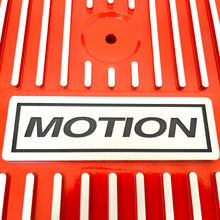 Load image into Gallery viewer, Small Block Chevy MOTION Logo Valve Covers &amp; 13&quot; Air Cleaner - Orange