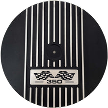 Load image into Gallery viewer, Small Block Chevy 350 Flag Logo Valve Covers &amp; 13&quot; Air Cleaner - Black