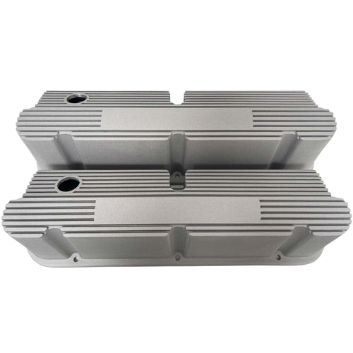 Ford Small Block Pentroof Finned Valve Covers - Custom - Bead Blast