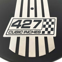 Load image into Gallery viewer, Chevy 427 Cubic Inches 14&quot; Raised Billet Top Air Cleaner - Black