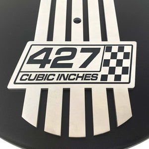 Chevy 427 Cubic Inches 14" Raised Billet Top Air Cleaner - Black