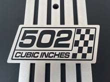 Load image into Gallery viewer, Chevy 502 Cubic Inches 14&quot; Raised Billet Top Air Cleaner - Black