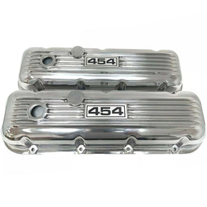 Big Block Chevy 454 Finned Valve Covers - Polished