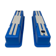 Load image into Gallery viewer, Small Block Chevy Tall Valve covers - Billet Top - Custom - Blue