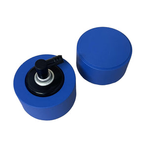 Blue Die-Cast Aluminum Valve Cover Breather & PCV Valve - Custom